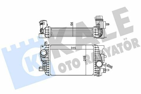 KALE OPEL Інтеркулер Meriva B 1.6/1.7CDTI 10-