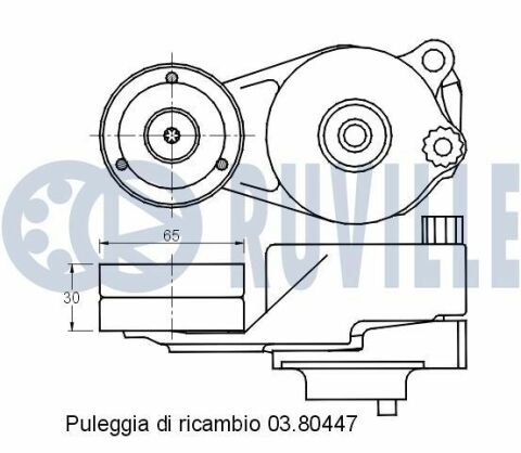 Ролик натяж.ремня w211/w204/w164/w221sprinter,vito,viano