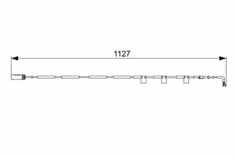 Датчик зносу гальмівних колодок (задніх) Mini (R55/R56/R57) 06-15 (L=1130mm)