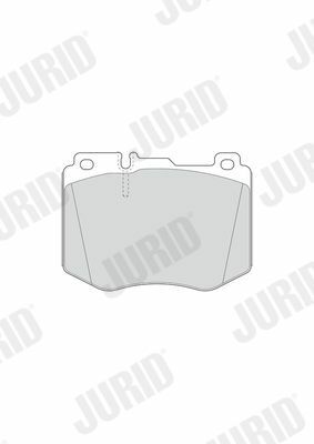 JURID DB Тормозные колодки передн.C-Class W205,E-Class W213 14-