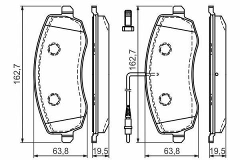 Колодки тормозные (передние) Citroen C8/Peugeot 807 2.0/2.2 HDi 06-