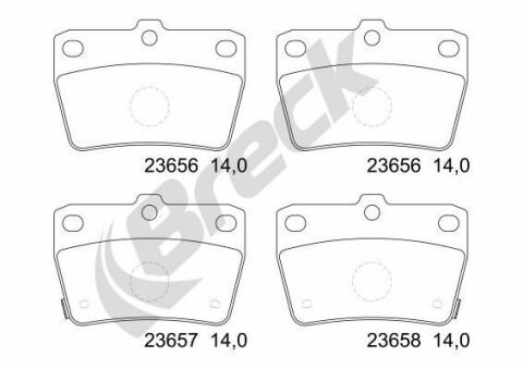 Колодки тормозные (задние) Toyota Rav4 00-05