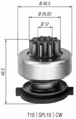 МАГНІТИ MARELLI Men (z=10) FORD 1.2-1.6i: Fiesta, Focus 95- [940113020309]