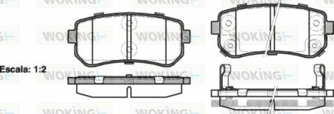 Гальмівні колодки зад. Accent/Ceed/Cerato/Creta/i20 (05-21)