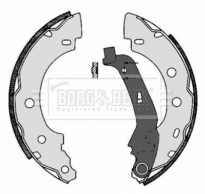 BBS6287 BORG & BECK - Тормозные колодки для барабанов