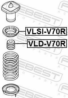 Відбійник амортизатора зад. Volvo S80/S-Max 07-