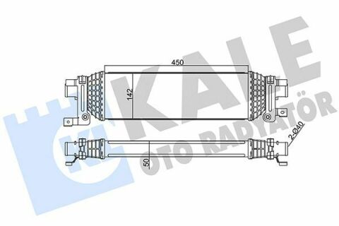 KALE FORD Інтеркулер Fiesta V, Fusion, Mazda 2 1.4/1.6TDCi 01-