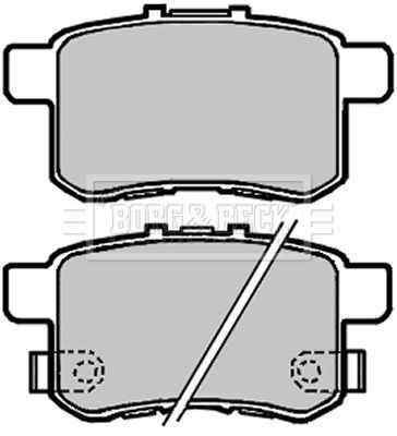 BBP2103 BORG & BECK - Гальмівні колодки до дисків
