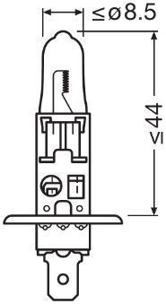 Автолампа галогеновая 55W