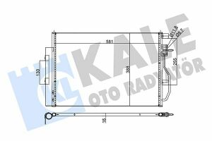 KALE CHEVROLET Радиатор кондиционера Aveo,Tracker 11-,Opel Mokka