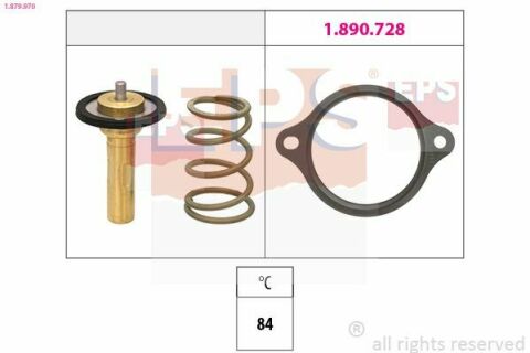 Термостат без корпуса 84°c corsa e 1.0 14-, mokka 1.4 16-