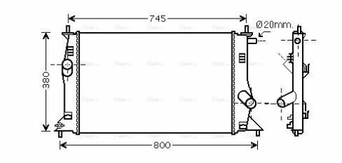 Радиатор охлаждения 5 (cr19) 1.8-2.0 05-10