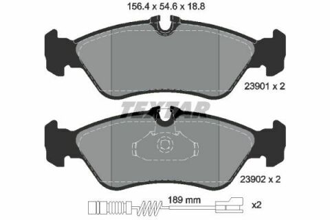 Колодки тормозные (задние) MB Sprinter 208-316 96- (Teves) Q+ (большая) (с датчиками)