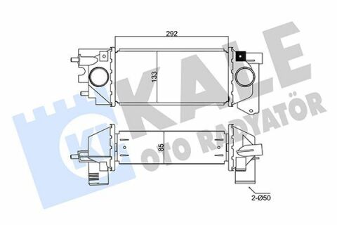 KALE LANDROVER Интеркулер Freelander 2.0DI 98-