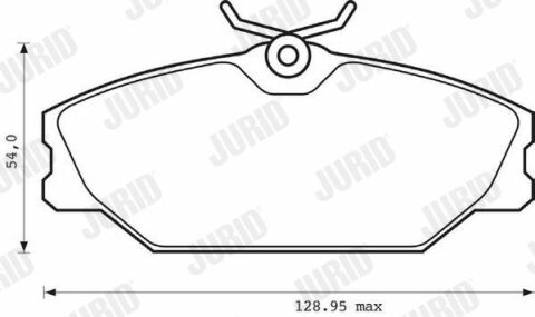JURID RENAULT Тормозные колодки передн.Laguna,Megane,Scenic JURID RENAULT Тормозные колодки передн.Laguna,Megane,Scenic