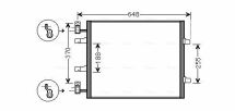 Радиатор кондиционера OPEL VIVARO A (01-)/RENAULT TRAFIC II (01-) (Ava) Радиатор кондиционера OPEL VIVARO A (01-)/RENAULT TRAFIC II (01-) (Ava)