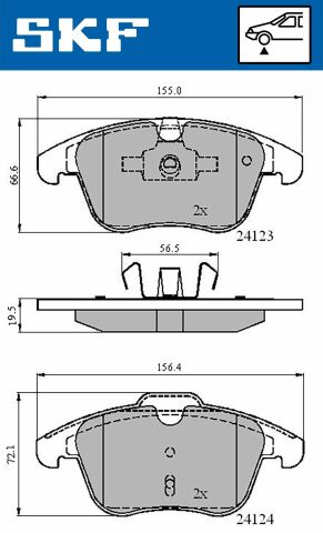 гальмівні колодки передні mondeo 07-,s-max 06-,galaxy 06-,landrover,volvo