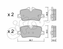 Колодки гальмівні задні 2 G42, G87, 3 (G20, G80, G28) 316d, G21, G81, G22, G82 BMW
