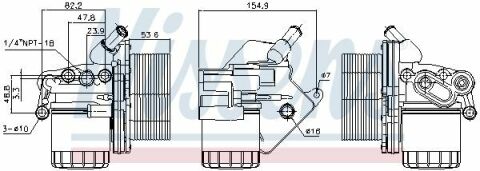 Радиатор масляный PEUGEOT BOXER (250) (06-) 2.2 HDi