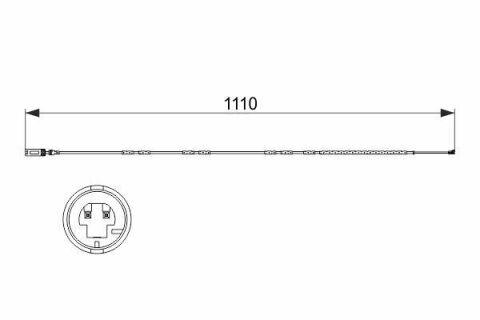 Датчик зносу гальмівних колодок (задніх) BMW 1 (E81/E82/E88)/ 3 (E90/E91/E92/E93) 04-13
