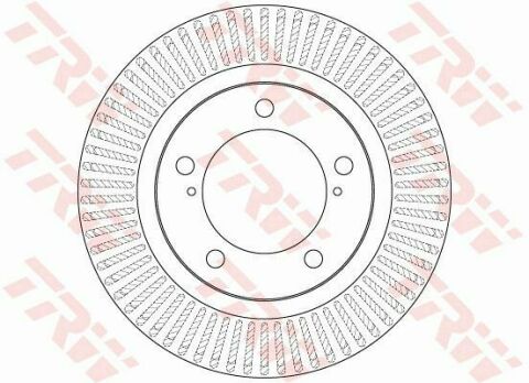 Тормозной диск перед. Lexus LX/Land Cruiser 200 07- (340х32)