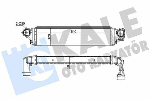 KALE BMW Интеркулер 3 E46 320/330d 99-