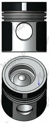 Поршень MB 98.00 OM364A/OM366A EURO1