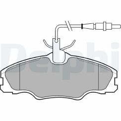 Тормозные колодки передние 406 1.6/1.8 95- PEUGEOT