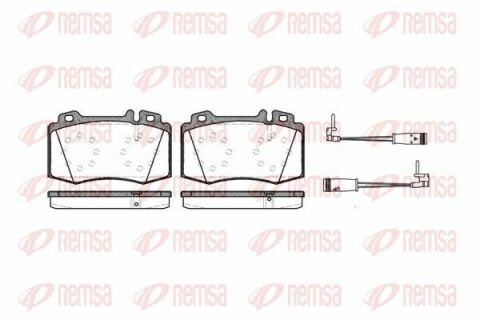 Гальмівні колодки перед. з датчиком (17,2mm) DB W203/220