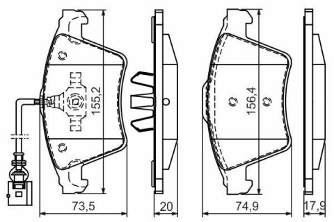 Колодки тормозные (передние) VW Touareg 2.5TDI 03-10