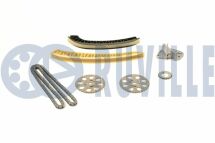 К-кт цепи грм (цепь+2 шт. направляющие+2 шестерни+натяжитель+сальник) skoda fabia 1.2