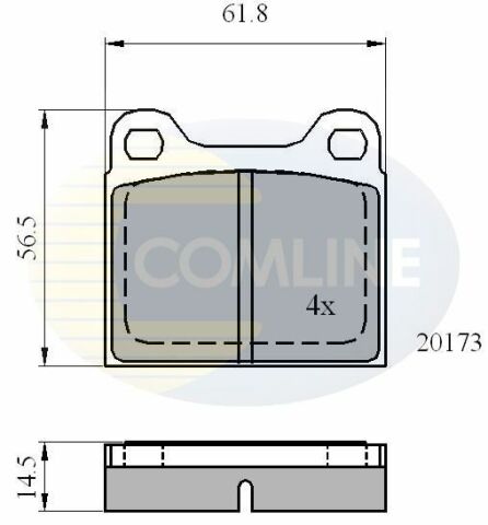 CBP0731 Comline - Гальмівні колодки до дисків