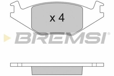 Гальмівні колодки пер. VW Golf II/Passat 80-92 Гальмівні колодки пер. VW Golf II/Passat 80-92