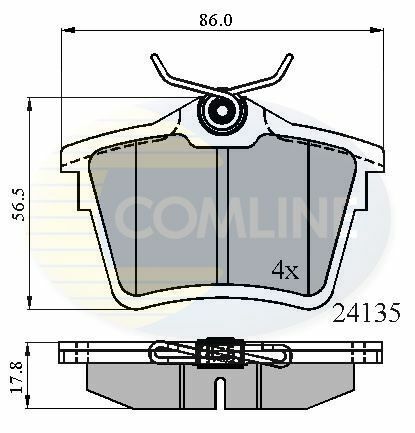 CBP01252 Comline - Тормозные колодки для дисков