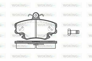 Тормозные колодки перед. Logan 05-/Megane 96-03/Clio 1.2-1.9 91-05