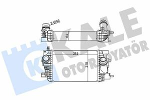 KALE OPEL Інтеркулер Meriva B 1.4