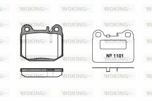 Тормозные колодки зад. MB M-class (W163) 98-05 (ATE)