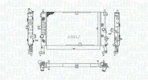 радиатор OPEL MERIVA 1.7 DTI [350213972000]