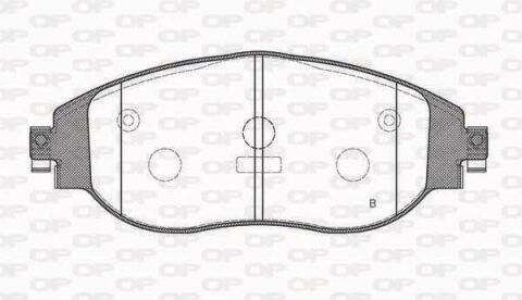 Комплект гальмівних накладок, дискове гальмо Комплект гальмівних накладок, дискове гальмо