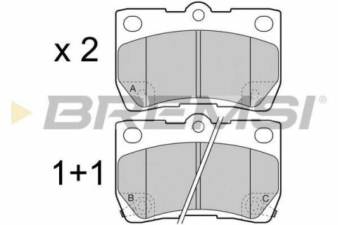 Гальмівні колодки зад. Lexus GS 05-/IS 05- (NBK)