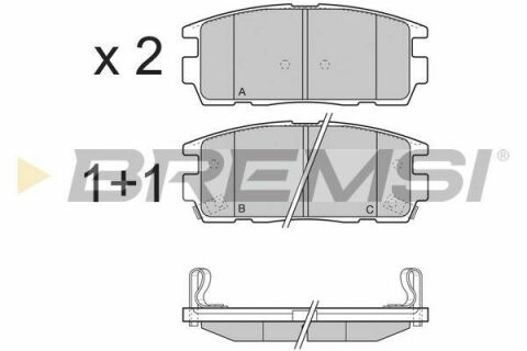 Гальмівні колодки зад. Chevrolet Captiva 06- (akebono)