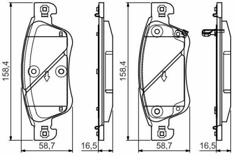 Гальмівні колодки передні INFINITI G37-14