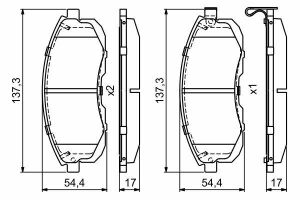 Тормозные колодки передние Tiida 04-,Juke 14-,Maxima QX NISSAN