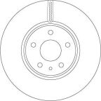 Гальмівний диск перед. Ford Mondeo 14-