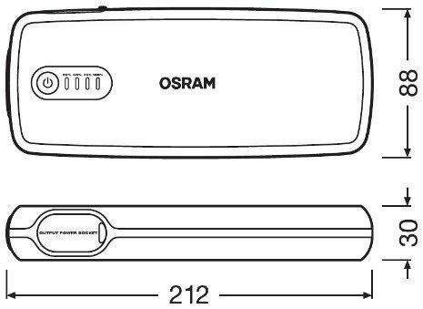 Компактное и мощное литиевое пуско-зарядное устройство с функцией power bank 16800mAh