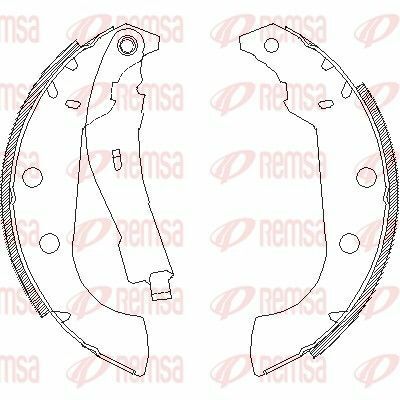 Щоки гальмівні задн.(228,5*42) CITROEN Xsara 97- PEUGEOT 306