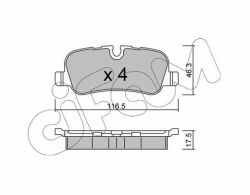 Тормозные колодки discovery/range rover III/sport 2.7 - 5.002- Тормозные колодки discovery/range rover III/sport 2.7 - 5.002-