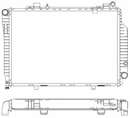 Радіатор  охолодження  MB  C-CL.  (W202)