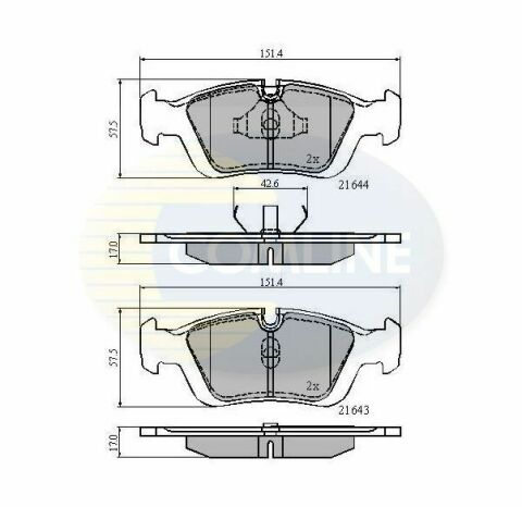 CBP0513 Comline - Тормозные колодки для дисков