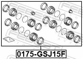 Ремкомпл. супорта перед. Land Cruiser Prado 02-09